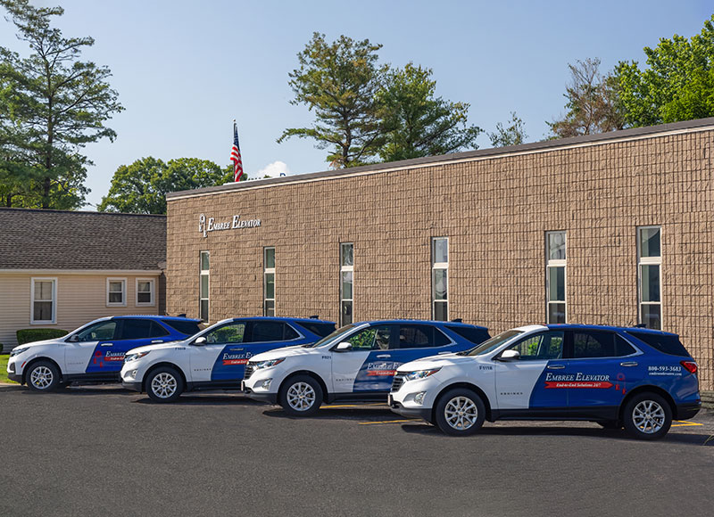 Fleet of Embree Service Vehicles